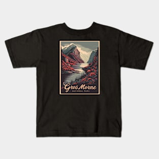 Gros Morne National Park Retro Poster Kids T-Shirt